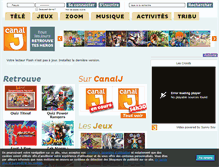 Tablet Screenshot of canalj.fr
